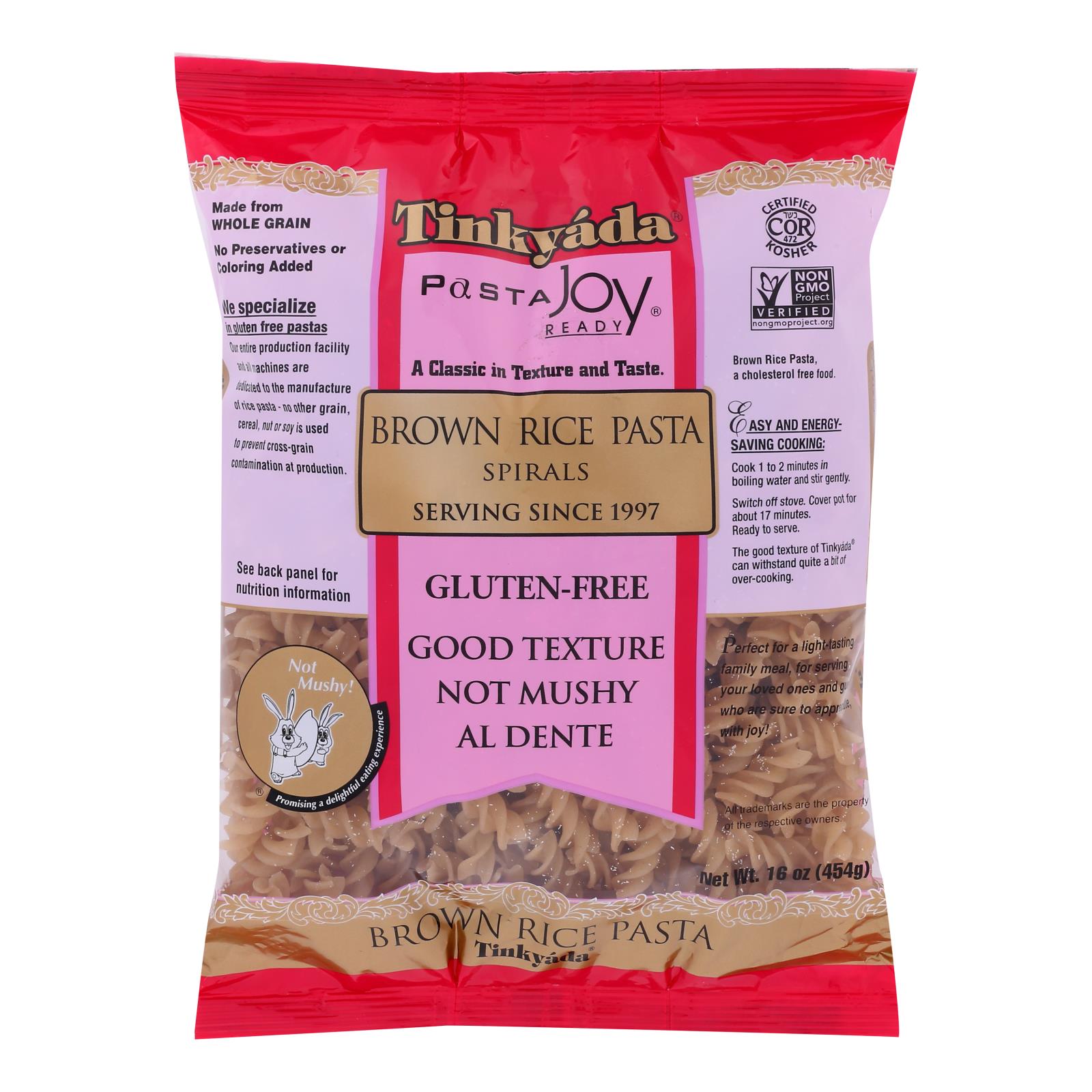 Tinkyada Brown Rice Spirals - Case Of 12 - 16 Oz | OnlyNaturals.us