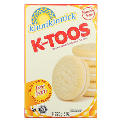 Kinnikinnick Vanilla Creme Sandwich Cookies - Case Of 6 - 8 Oz. | OnlyNaturals.us