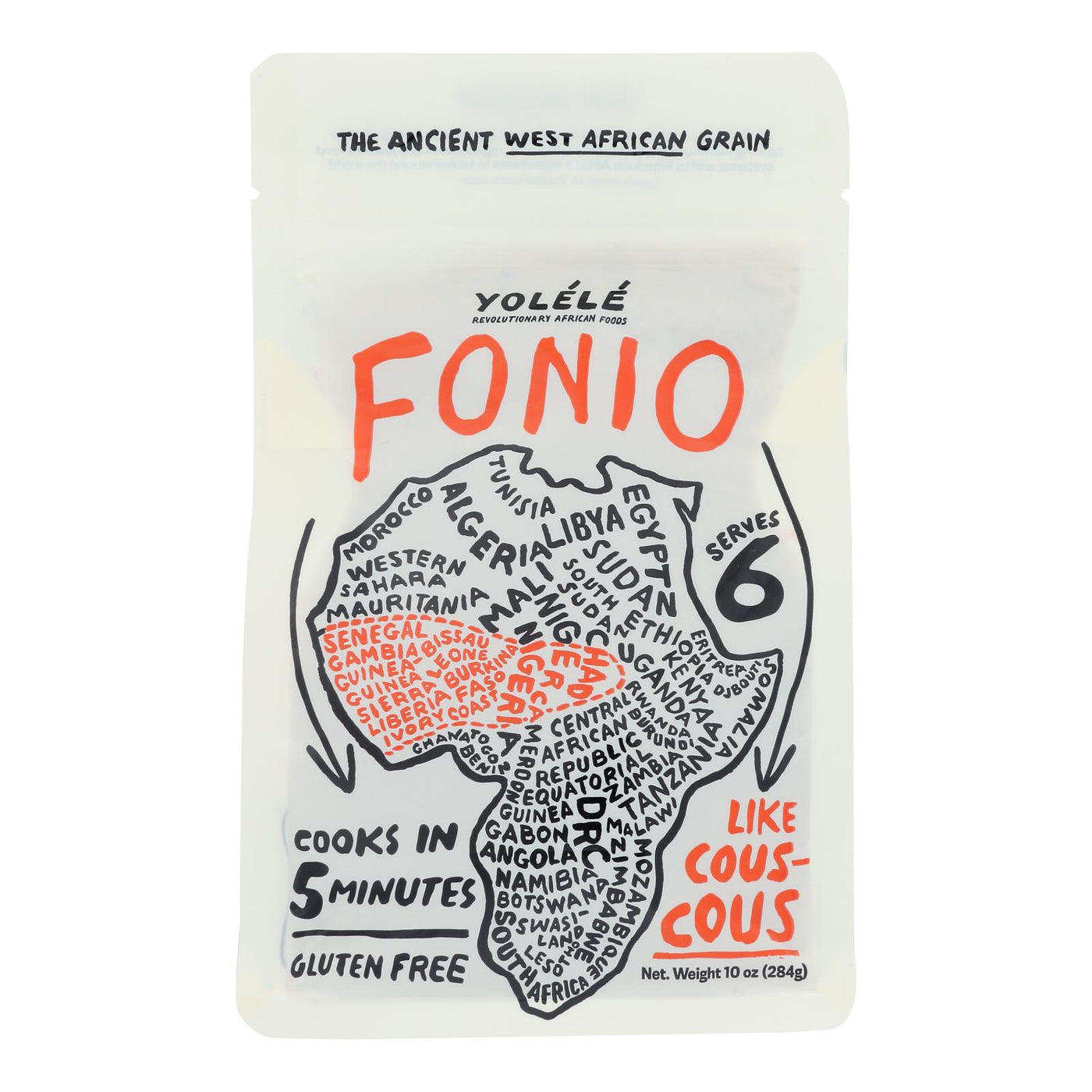 Yolele - Grain Fonio Microwavable - Cs Of 6-10 Oz