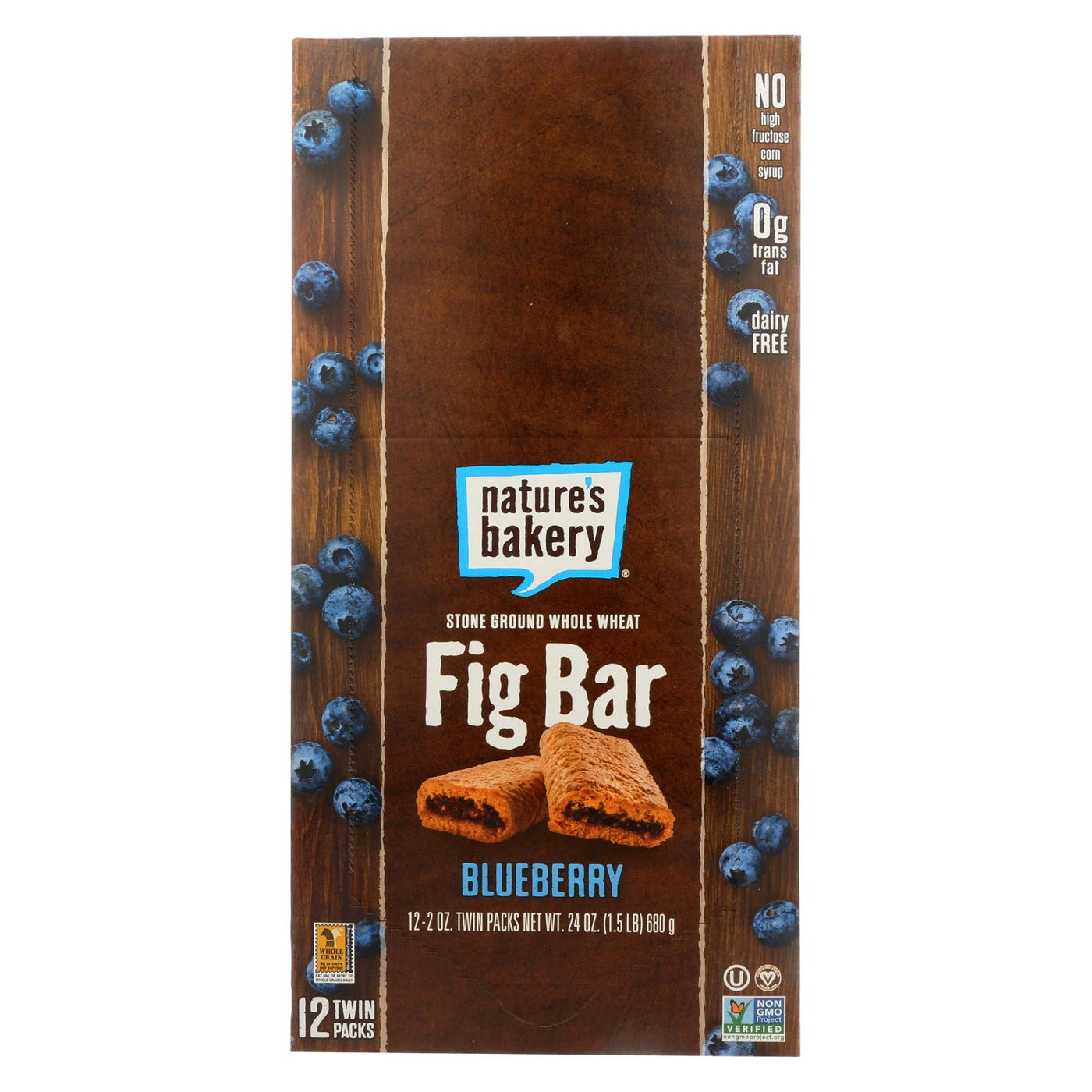 Nature's Bakery Stone Ground Whole Wheat Fig Bar - Blueberry - Case Of 12 - 2 Oz. | OnlyNaturals.us
