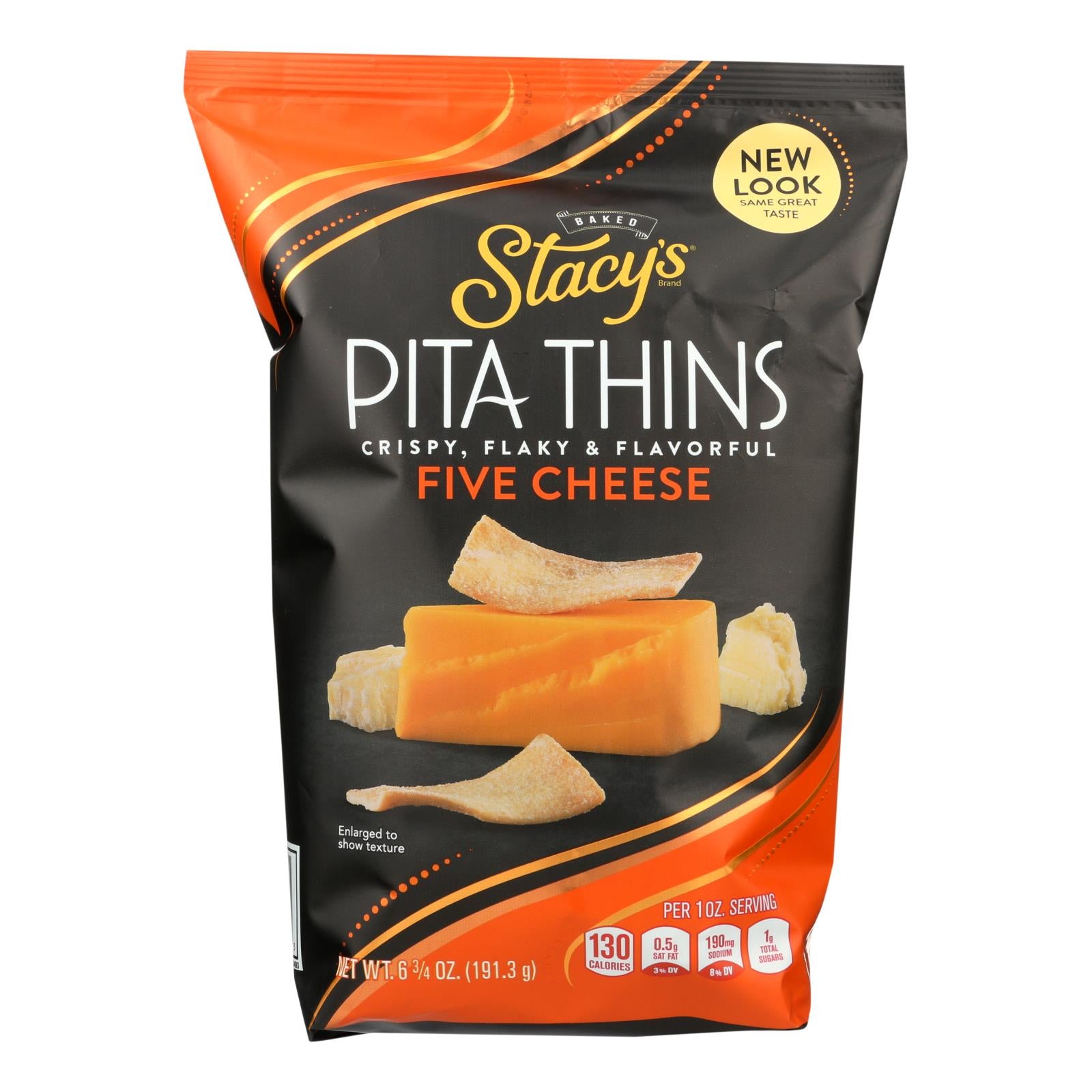 Stacy's Pita Chips 5 Cheese Pita Crisps - Cheese - Case Of 8 - 6.75 Oz. | OnlyNaturals.us