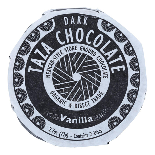 Taza Chocolate Organic Chocolate Mexicano Discs - 50 Percent Dark Chocolate - Vanilla - 2.7 Oz - Case Of 12 | OnlyNaturals.us