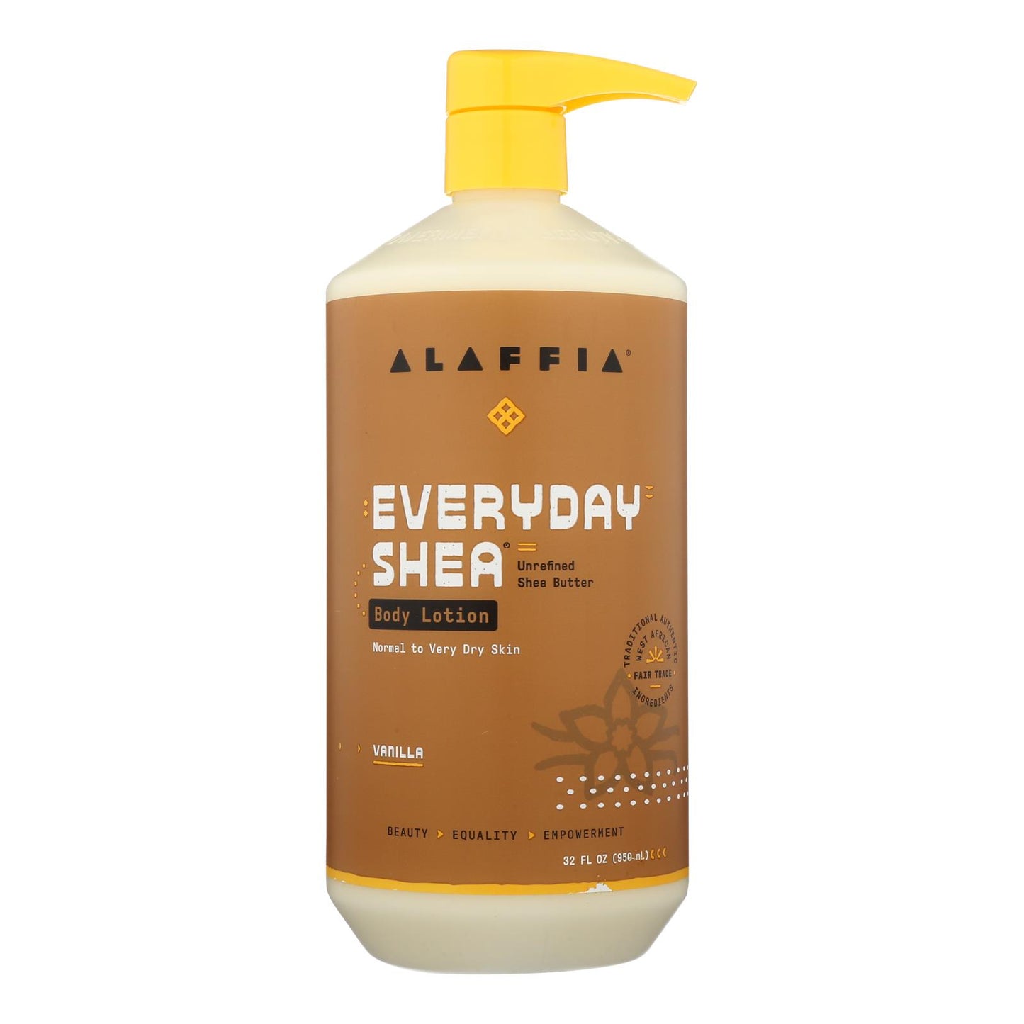 Alaffia - Everyday Lotion - Shea Vanilla - 32 Oz. | OnlyNaturals.us