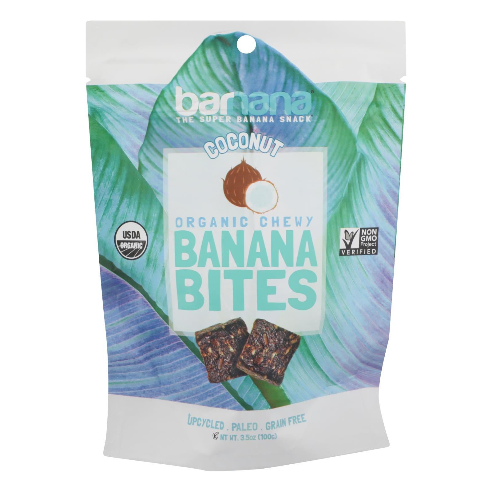Barnana Chewy Banana Bites - Organic Coconut - Case Of 12 - 3.5 Oz. | OnlyNaturals.us