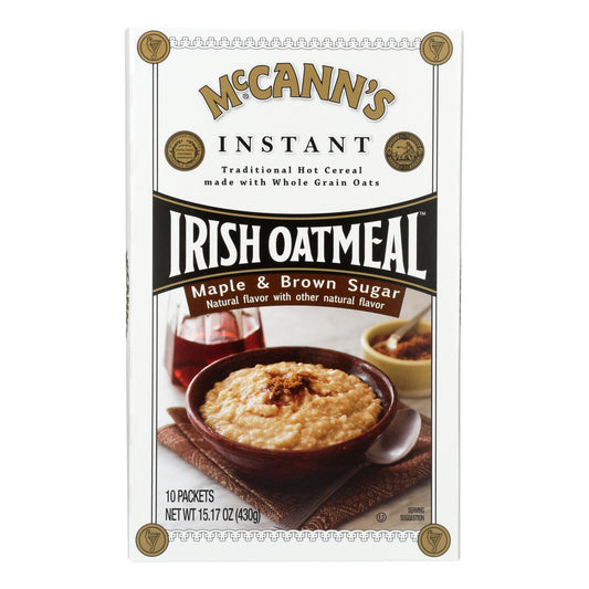 Mccann's Irish Oatmeal - Oatmeal Maple Brown Sugar - Case Of 12-15.1 Oz | OnlyNaturals.us