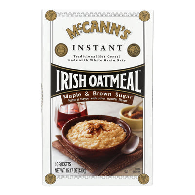 Mccann's Irish Oatmeal - Oatmeal Maple Brown Sugar - Case Of 12-15.1 Oz | OnlyNaturals.us