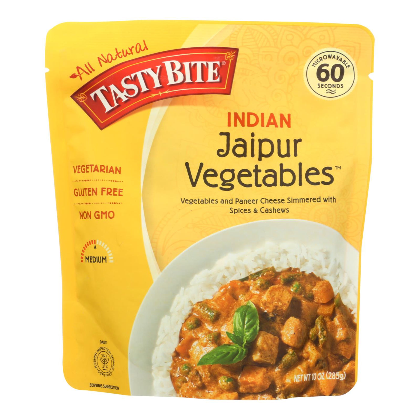 Tasty Bite Entrees - Indian Cuisine - Jaipur Vegetables - 10 Oz - Case Of 6 | OnlyNaturals.us