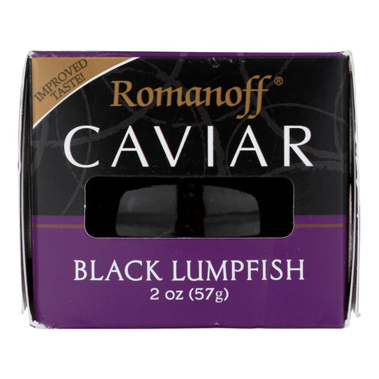 Romanoff Black Lumpfish Caviar  - Case Of 6 - 2 Oz | OnlyNaturals.us