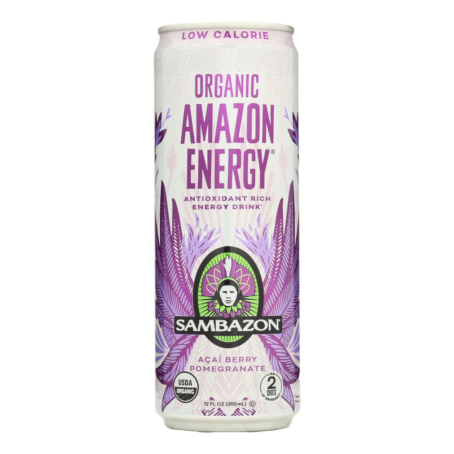 Sambazon Organic Amazon Energy Drink - Low Calorie - Case Of 12 - 12 Fl Oz - OnlyNaturals
