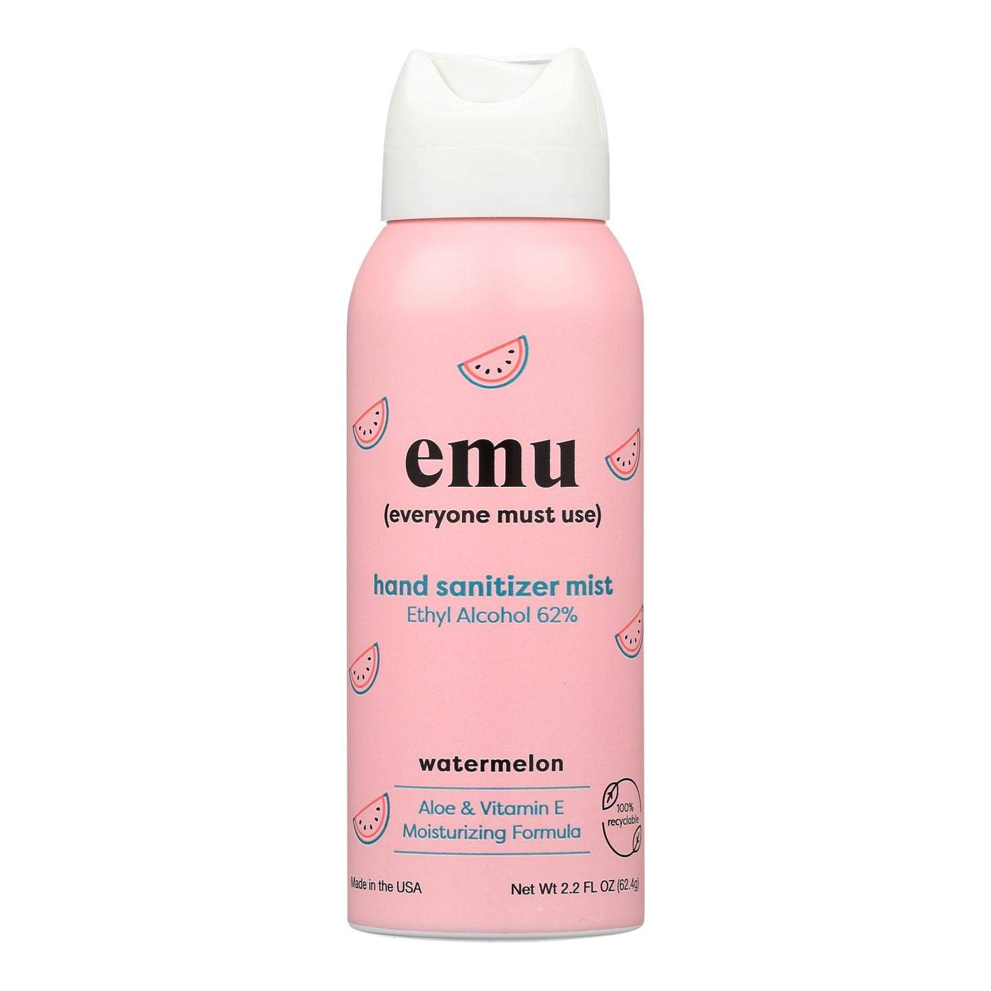 Emu - Hnd Sntzr Watermelon Mist - Case Of 6-2.2 Oz | OnlyNaturals.us