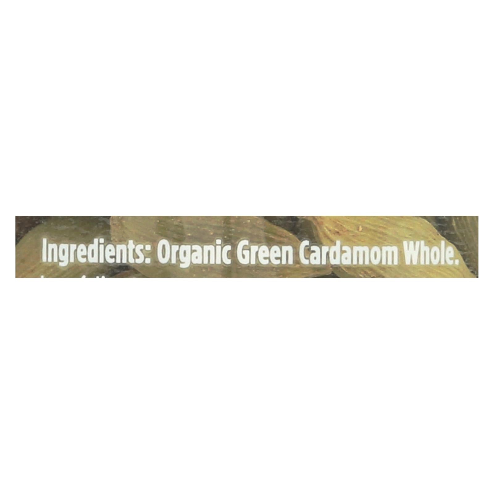 Spicely Organics - Organic Cardamom - Pods Green - Case Of 3 - 1.2 Oz. | OnlyNaturals.us