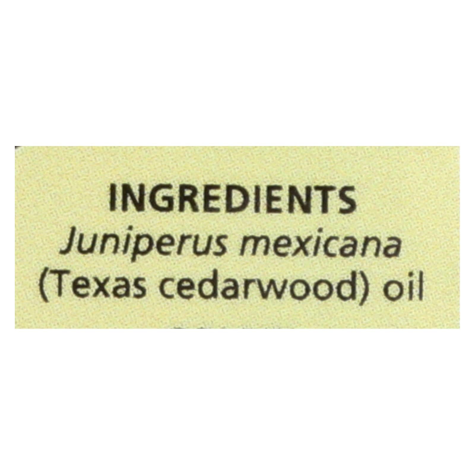 Aura Cacia - Essential Oil - Cedarwood Texas - .5 Oz | OnlyNaturals.us