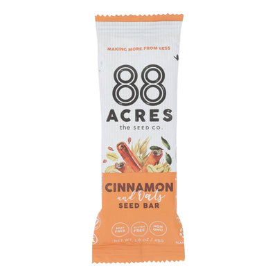 88 Acres - Seed Bars - Oats And Cinnamon - Case Of 9 - 1.6 Oz. | OnlyNaturals.us