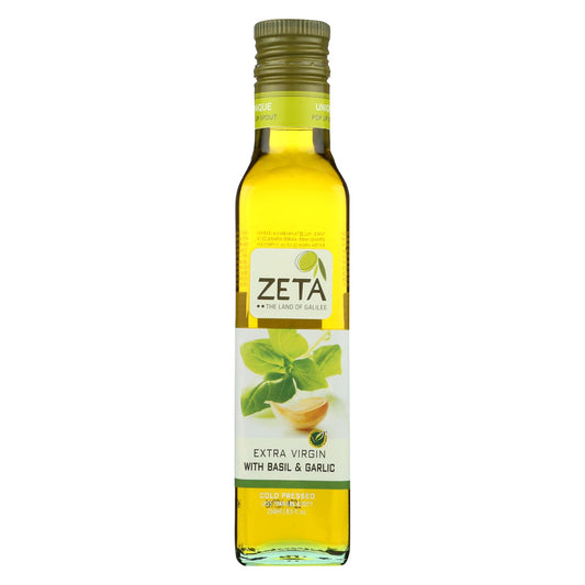 Zeta Oil Oil - Basil Garlic - Case Of 6 - 8.45 Fl Oz | OnlyNaturals.us