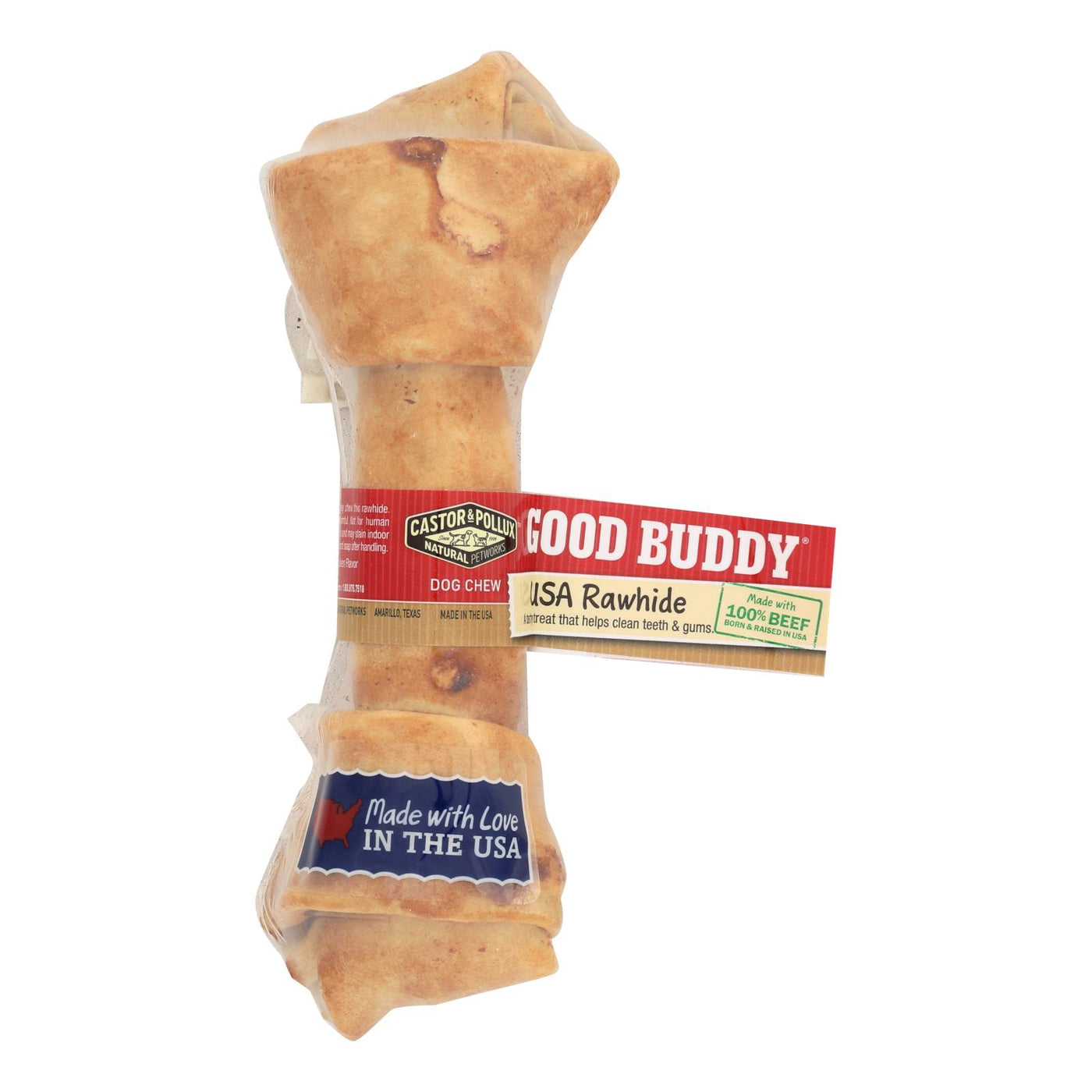 Castor And Pollux Good Buddy Rawhide Bone Dog Treat - 6-7 Inch - Case Of 12 | OnlyNaturals.us
