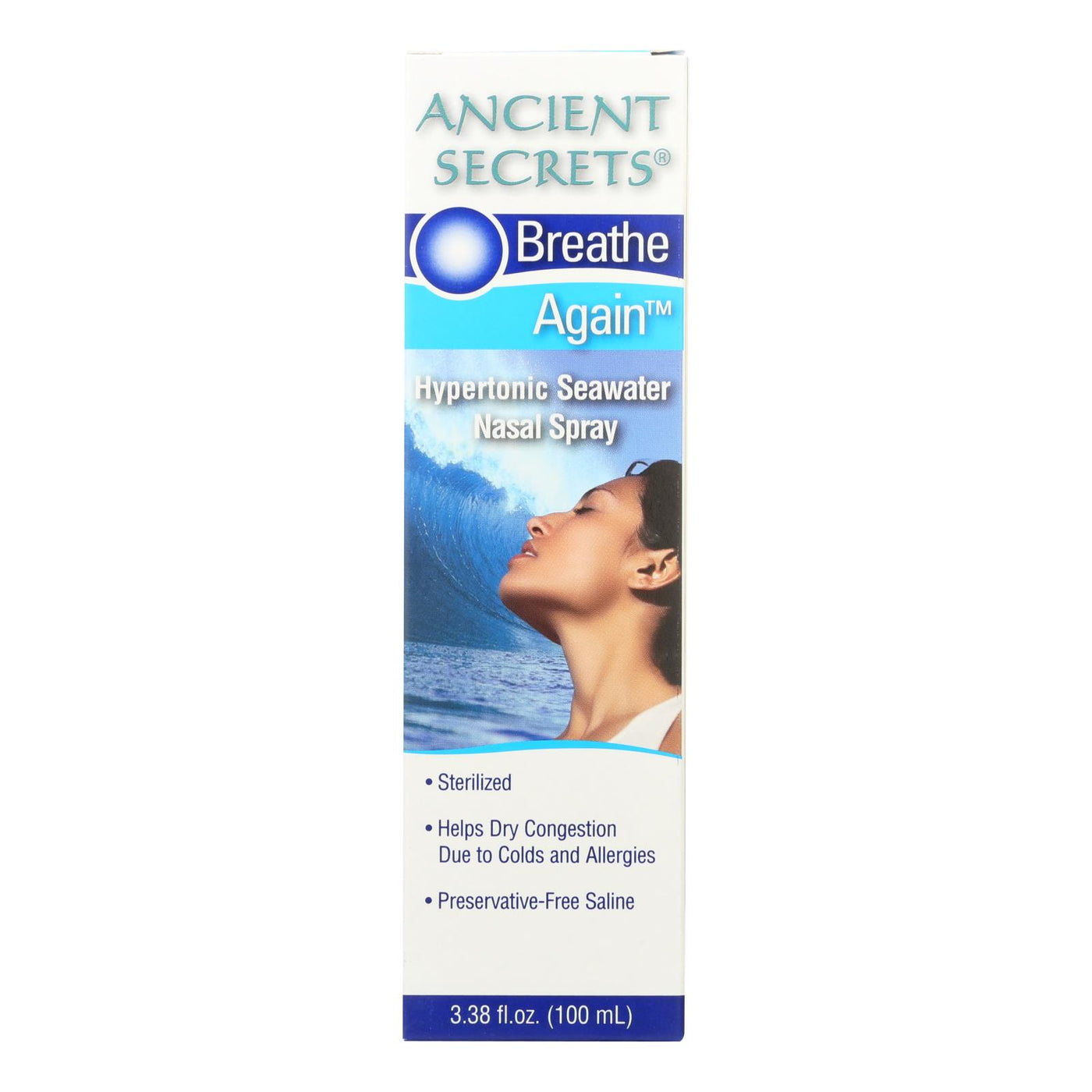 Ancient Secrets Breathe Again Nasal Spray - 3.38 Fl Oz | OnlyNaturals.us