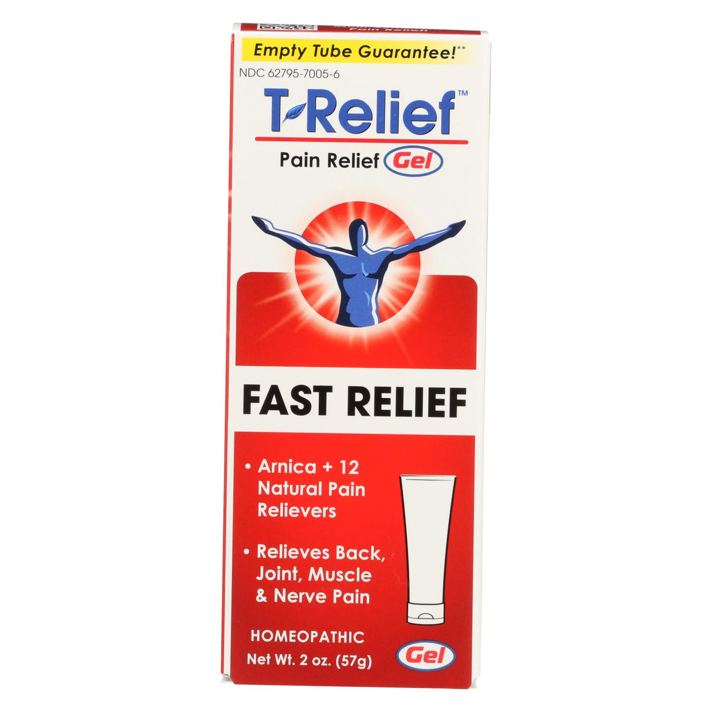 T-relief - Pain Relief Gel - Arnica Plus 12 Natural Ingredients - 1.76 Oz | OnlyNaturals.us