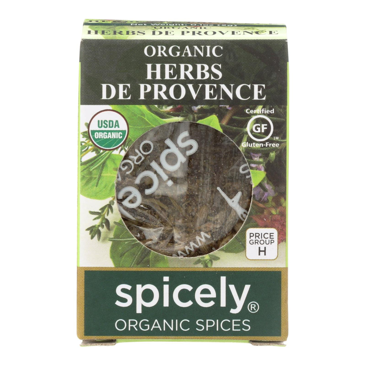 Spicely Organics - Organic Herbs De Provence Seasoning - Case Of 6 - 0.1 Oz. | OnlyNaturals.us