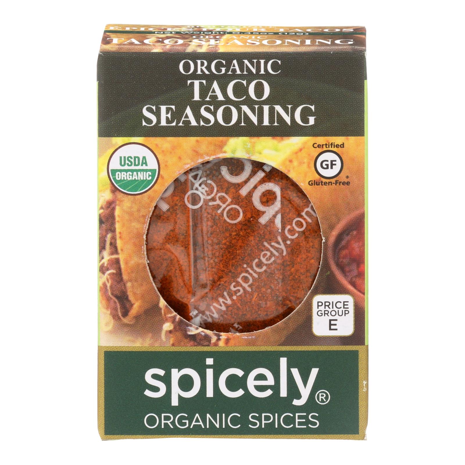 Spicely Organics - Organic Taco Seasoning - Case Of 6 - 0.45 Oz. - OnlyNaturals