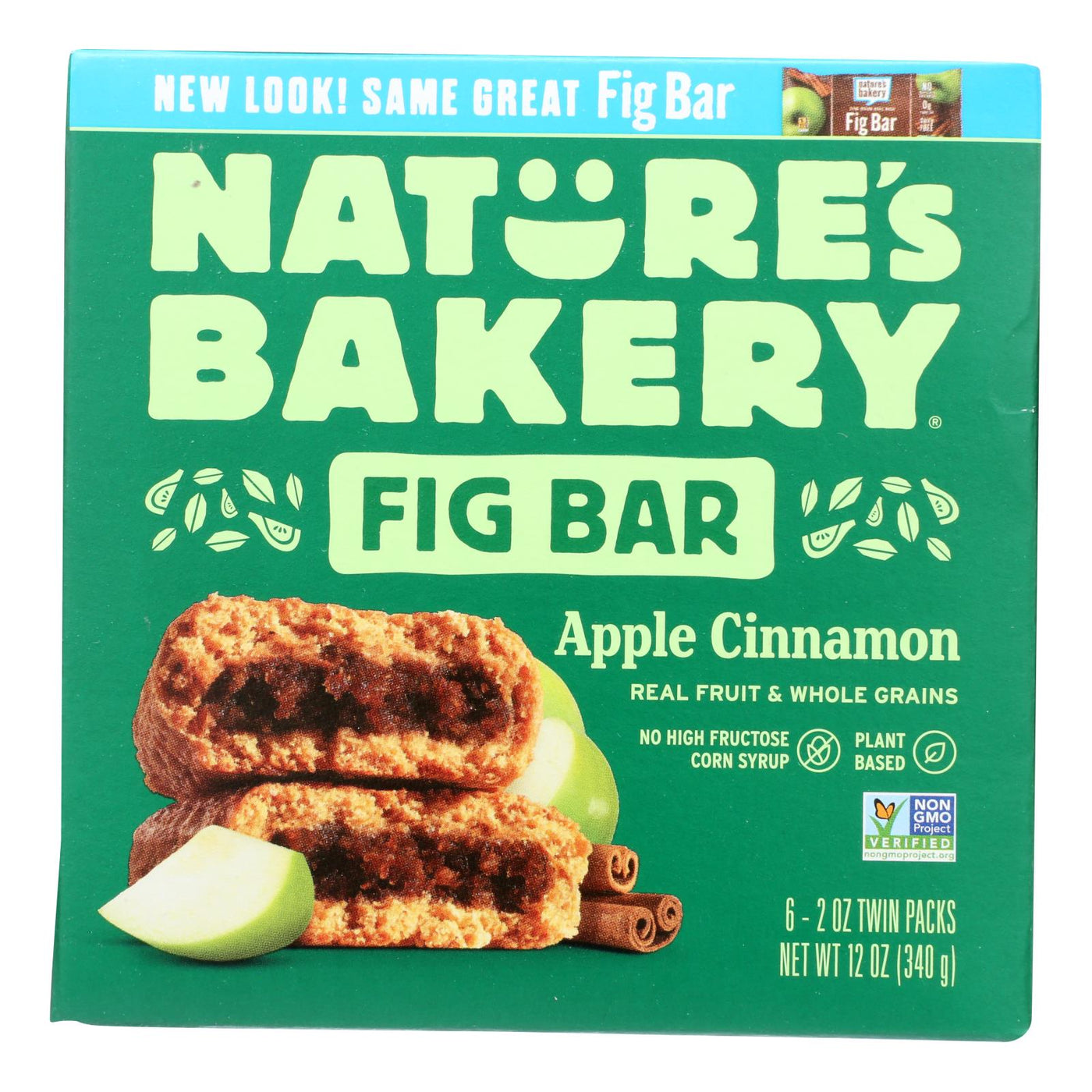 Nature's Bakery Stone Ground Whole Wheat Fig Bar - Apple Cinnamon - Case Of 6 - 2 Oz. | OnlyNaturals.us