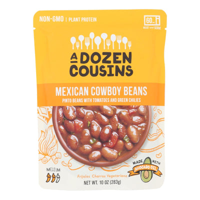 A Dozen Cousins - Ready To Eat Beans - Mexican Pinto - Case Of 6 - 10 Oz. | OnlyNaturals.us