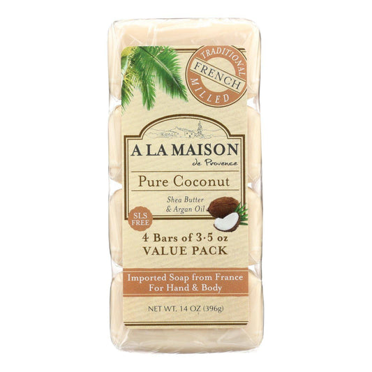 Buy A La Maison - Bar Soap - Pure Coconut - 4-3.5 Oz  at OnlyNaturals.us