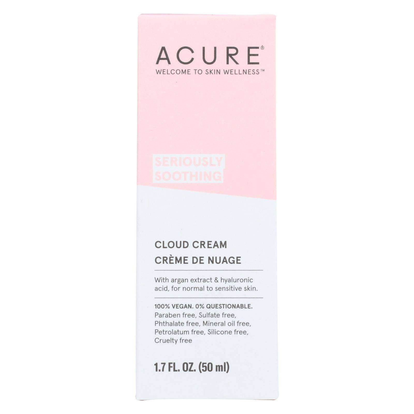 Acure - Cream - Soothing - Cloud - 1.7 Fl Oz | OnlyNaturals.us