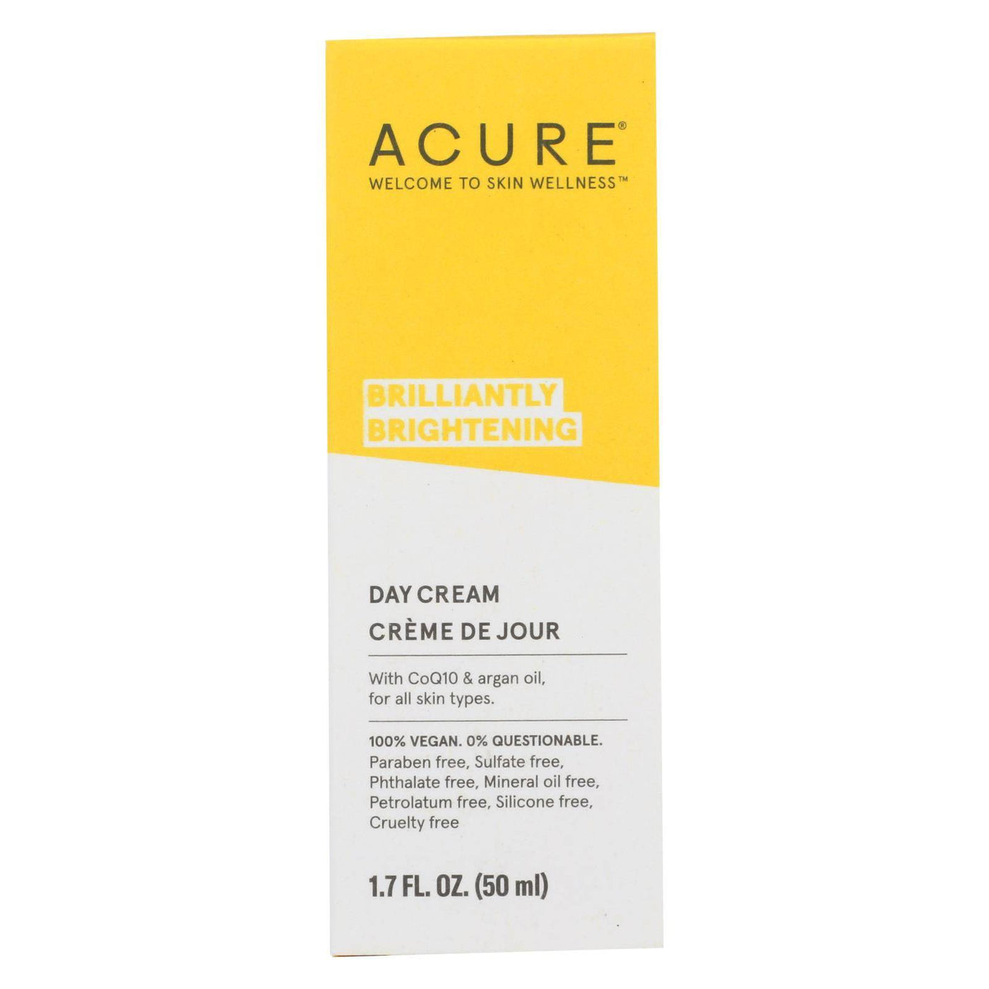 Acure - Day Cream - Gotu Kola Extract And Chlorella - 1.75 Fl Oz. | OnlyNaturals.us