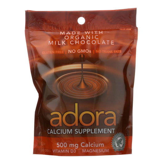 Adora - Chocolate Disk Mlkchc Calc - 1 Each-30 Ct | OnlyNaturals.us