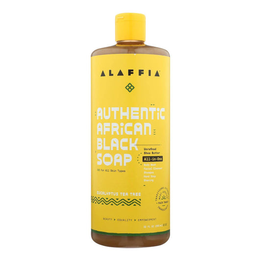 Alaffia - African Black Soap - Eucalyptus Tea Tree - 32 Fl Oz. | OnlyNaturals.us