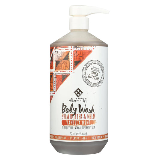 Alaffia - Everyday Body Wash - Shea Vanilla - 32 Oz. | OnlyNaturals.us