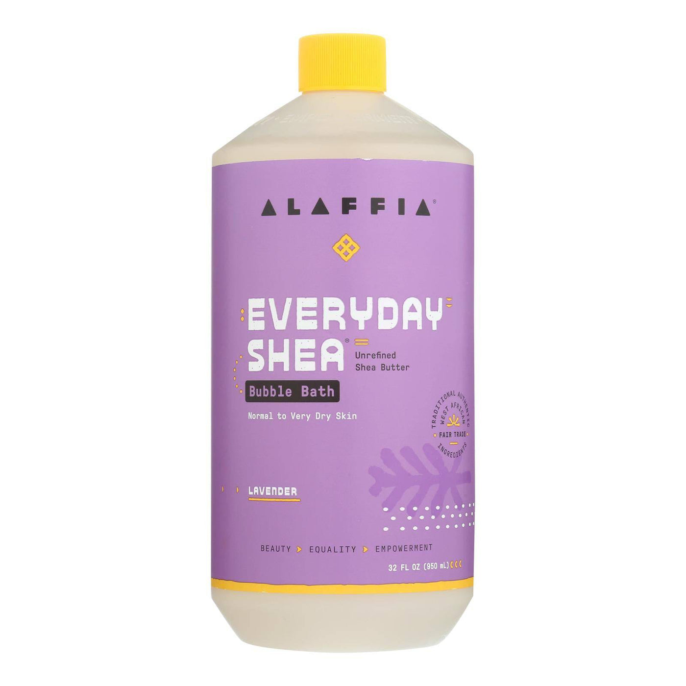 Alaffia - Everyday Bubble Bath - Lavender - 32 Fl Oz. | OnlyNaturals.us