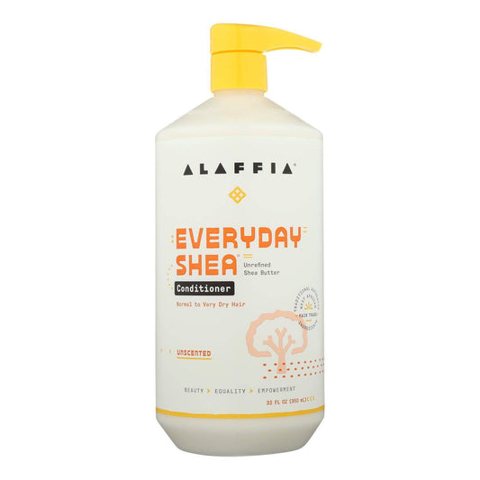 Alaffia Everyday Shea Moisturizing Unscented Conditioner  - 1 Each - 32 Fz | OnlyNaturals.us