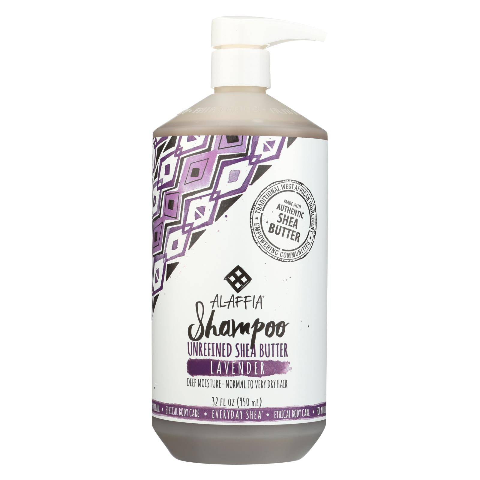 Alaffia - Shampoo - Shea Lavender - 32 Oz. | OnlyNaturals.us