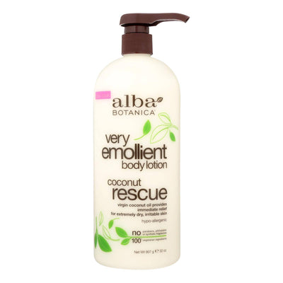 Buy Alba Botanica - Body Lotion - Very Emollient - Coconut Rescue - 32 Oz  at OnlyNaturals.us