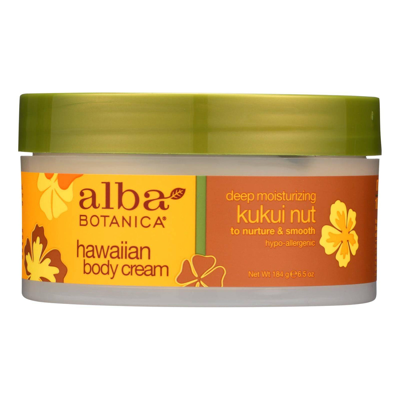 Alba Botanica - Hawaiian Body Cream Kukui Nut - 6.5 Oz | OnlyNaturals.us