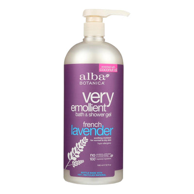 Buy Alba Botanica - Very Emollient Bath And Shower Gel - French Lavender - 32 Fl Oz  at OnlyNaturals.us
