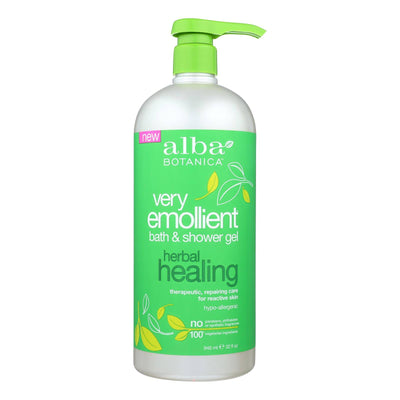 Alba Botanica - Very Emollient Bath And Shower Gel - Herbal Healing - 32 Fl Oz | OnlyNaturals.us