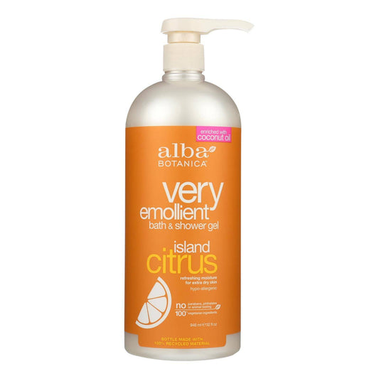 Buy Alba Botanica - Very Emollient Bath And Shower Gel - Island Citrus - 32 Fl Oz  at OnlyNaturals.us