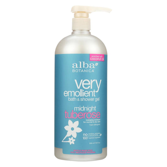 Buy Alba Botanica - Very Emollient Bath And Shower Gel - Midnight Tuberose - 32 Fl Oz  at OnlyNaturals.us