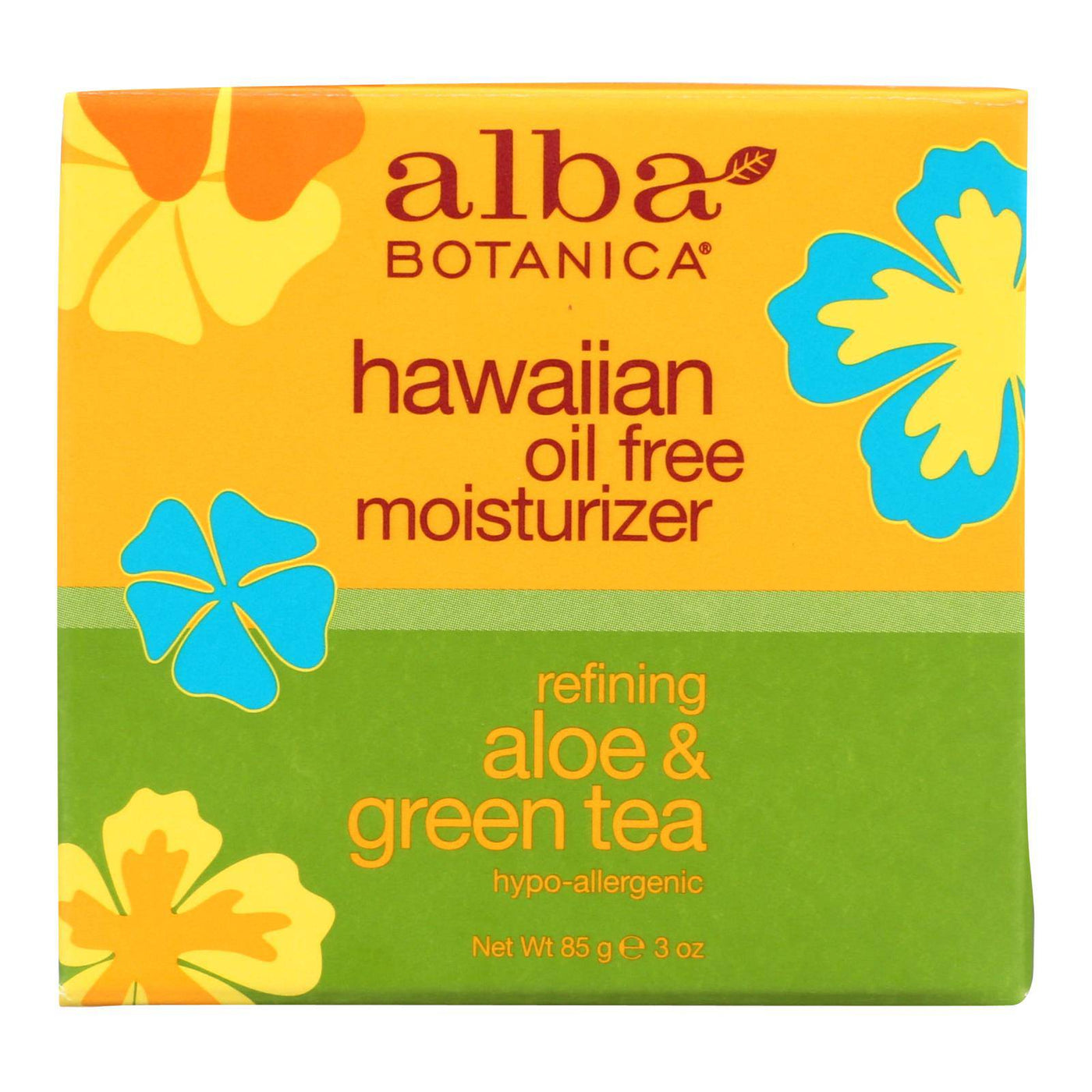 Alba Botanica - Hawaiian Aloe And Green Tea Moisturizer Oil-free - 3 Oz | OnlyNaturals.us