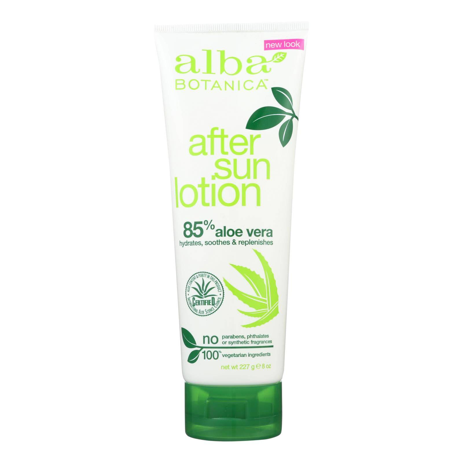 Alba Botanica - After Sun Lotion - 85% Aloe - 8 Oz | OnlyNaturals.us