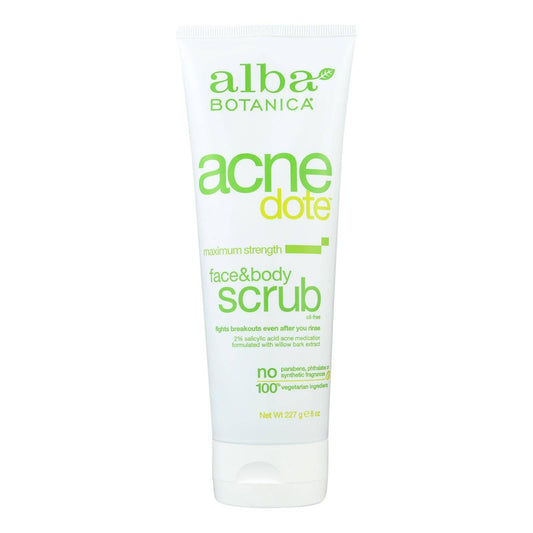 Buy Alba Botanica - Natural Acnedote Face And Body Scrub - 8 Fl Oz  at OnlyNaturals.us