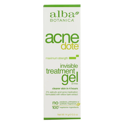 Buy Alba Botanica - Natural Acnedote Invisible Treatment Gel - 0.5 Oz  at OnlyNaturals.us