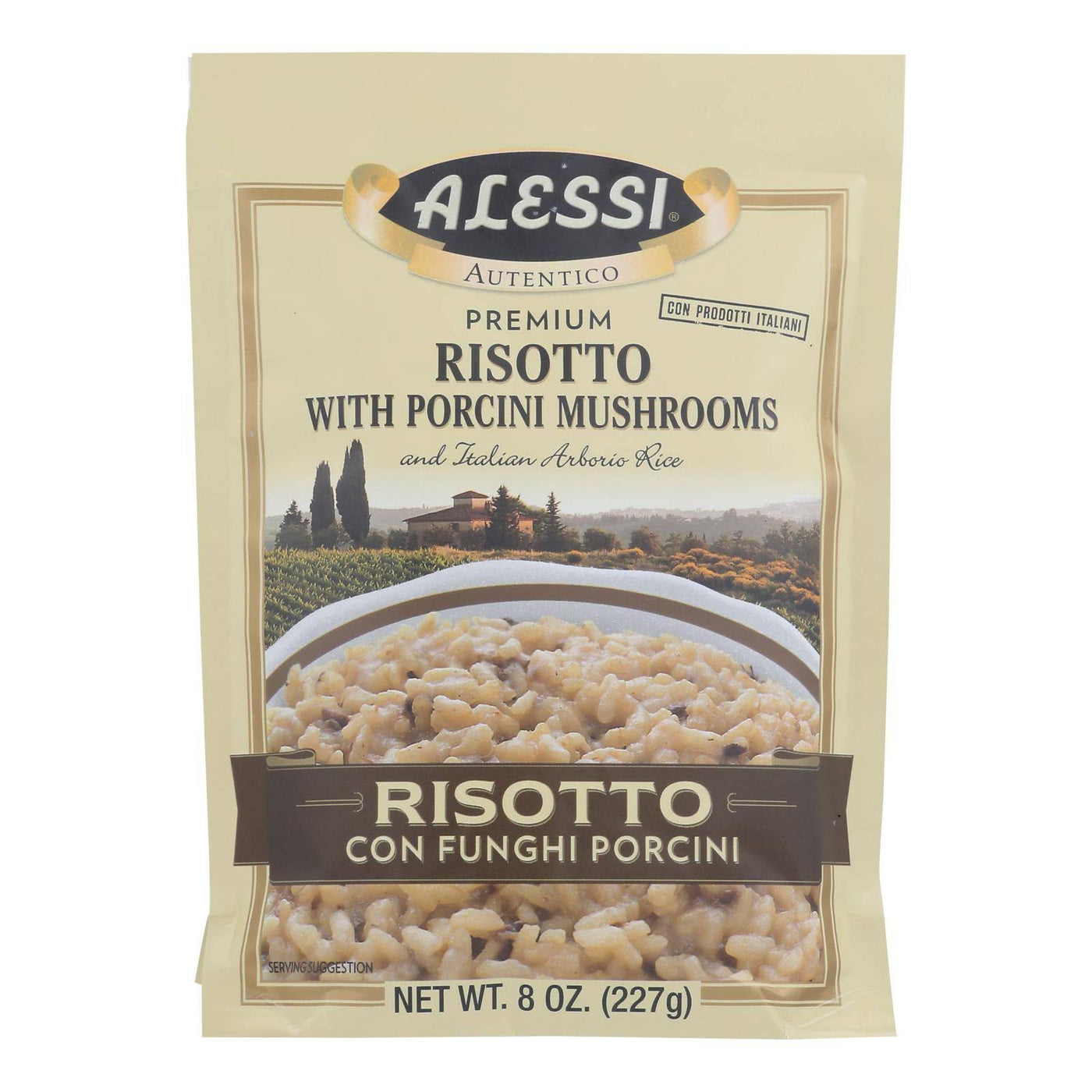 Alessi - Funghi Risotto - Porcini Mushrooms - Case Of 6 - 8 Oz. | OnlyNaturals.us