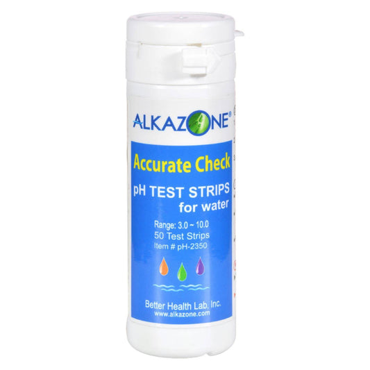 Alkazone Accurate Check Ph Test Strips For Water - 50 Strips | OnlyNaturals.us