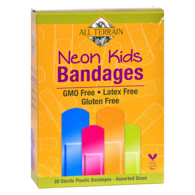 All Terrain - Bandages - Neon Kids - Assorted - 20 Count | OnlyNaturals.us