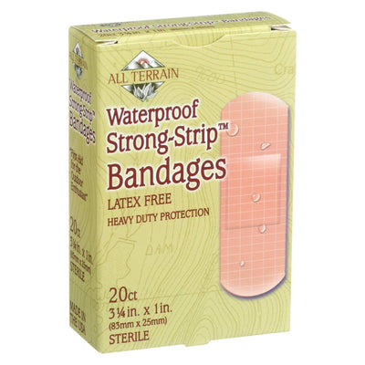 All Terrain - Bandages - Waterproof Strong Strip 1 Inch - 20 Count | OnlyNaturals.us