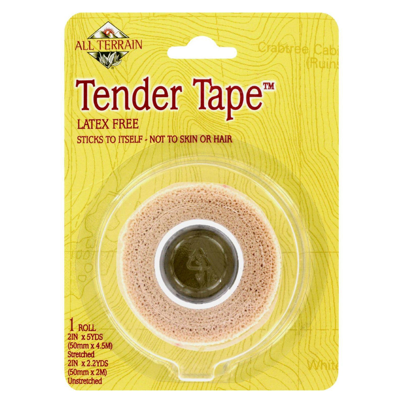 All Terrain - Tender Tape - 2 Inches X 5 Yards - 1 Roll | OnlyNaturals.us