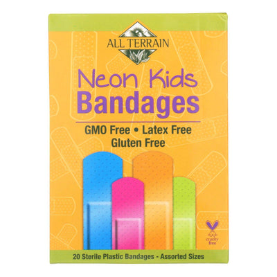 All Terrain - Bandages - Neon Kids - Assorted - 20 Count | OnlyNaturals.us